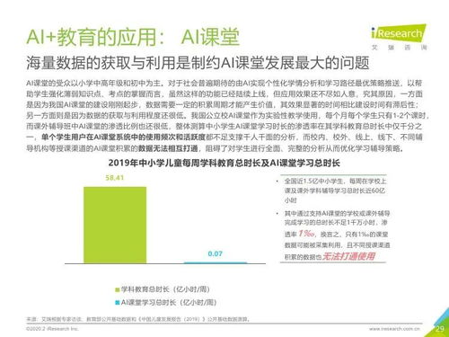 艾瑞咨詢2019年中國AI教育行業(yè)發(fā)展研究報告 結(jié)合旅游開發(fā)項目的策劃咨詢